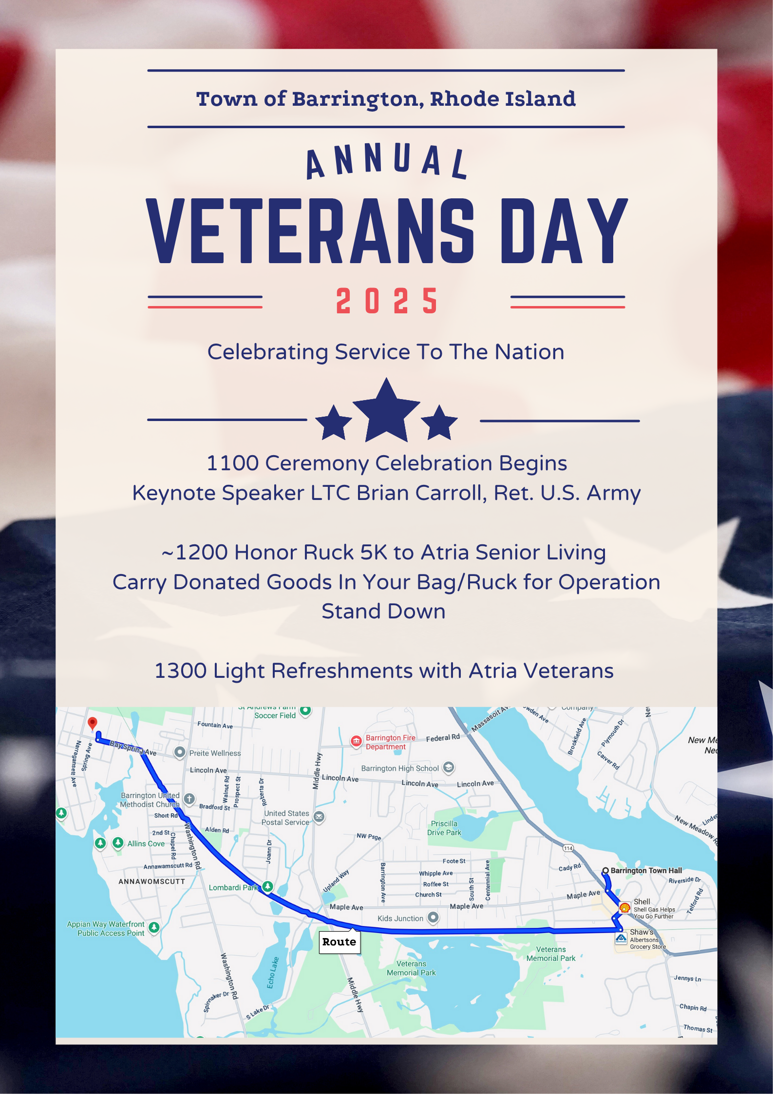 Barrington Veterans Day 2025